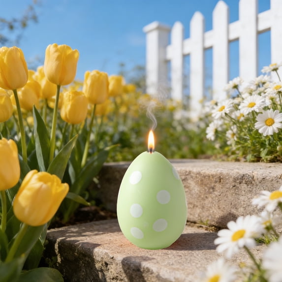 Easter Eggs Decoration Candles Easter Polka Dots Scented Candle Gift Decorative Item