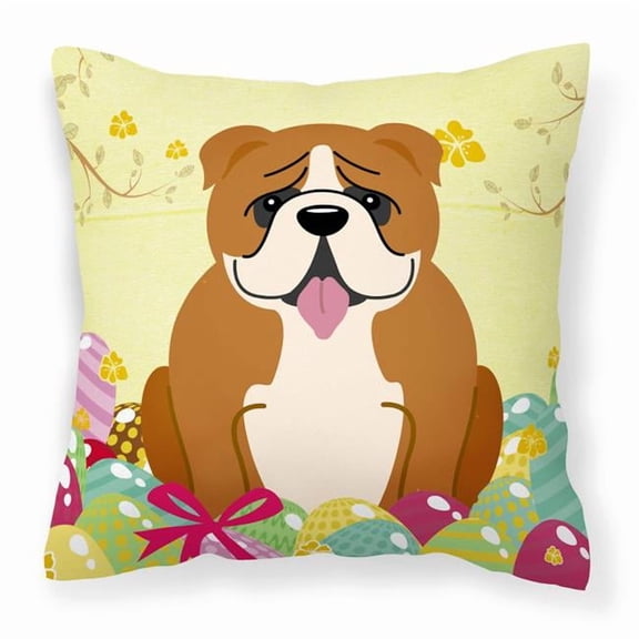 Easter Eggs Design Dog Art Fabric Decorative Pillow