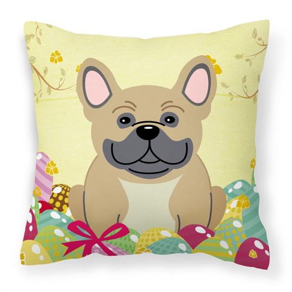 Easter Eggs Design Dog Art Fabric Decorative Pillow