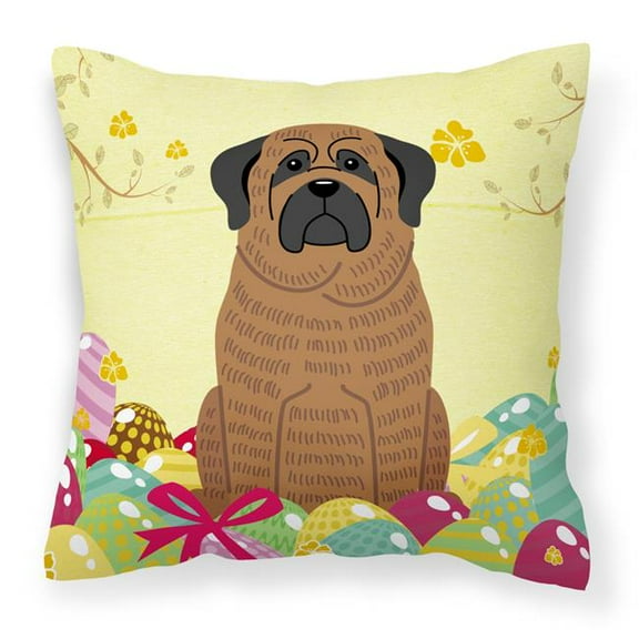 Easter Eggs Design Dog Art Fabric Decorative Pillow