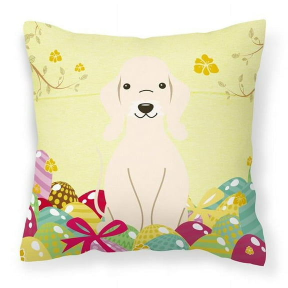 Easter Eggs Design Dog Art Fabric Decorative Pillow