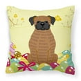 thumbnail image 1 of Easter Eggs Design Dog Art Fabric Decorative Pillow, 1 of 4