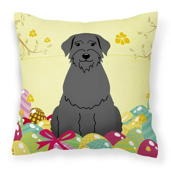 Easter Eggs Design Dog Art Fabric Decorative Pillow