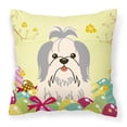 thumbnail image 1 of Easter Eggs Design Dog Art Fabric Decorative Pillow, 1 of 4