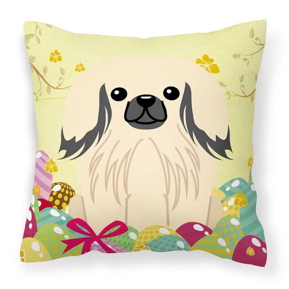 Easter Eggs Design Dog Art Fabric Decorative Pillow