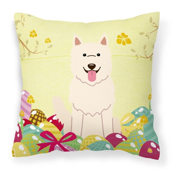Easter Eggs Design Dog Art Fabric Decorative Pillow