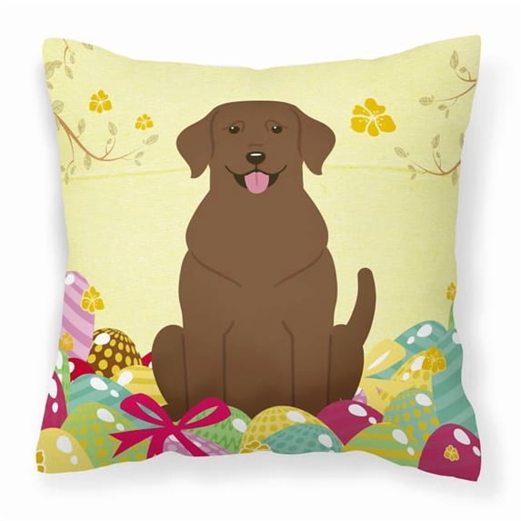 Easter Eggs Design Dog Art Fabric Decorative Pillow