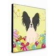 thumbnail image 1 of Carolines Treasures BB6076UP88 8 x 8 x 0.625 in. Easter Eggs Papillon Black White Artwork Panel Wall Decor, 1 of 1