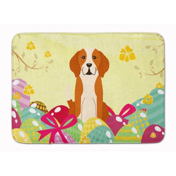 Easter Eggs English Foxhound Machine Washable Memory Foam Mat