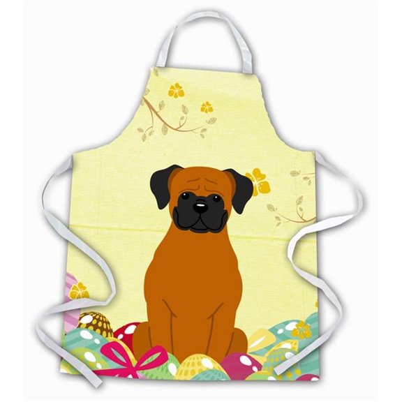 Easter Eggs Fawn Boxer Apron