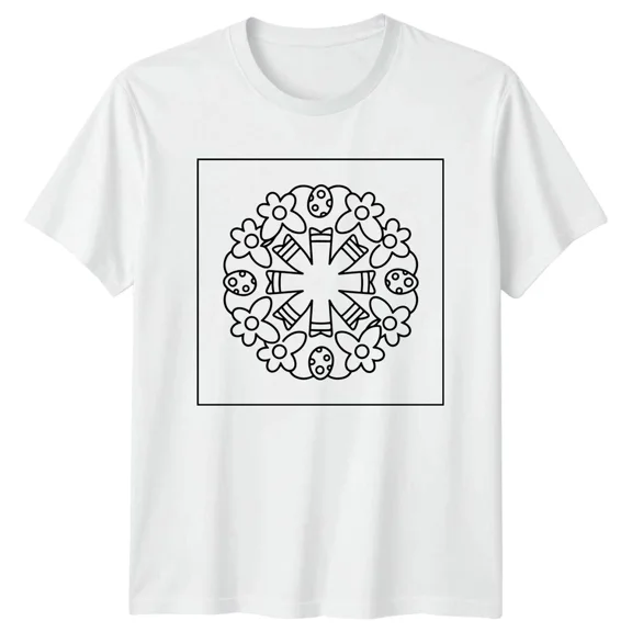 Easter Eggs Floral Design Holidays Mens T-Shirt Ladies Tee Graphic Top