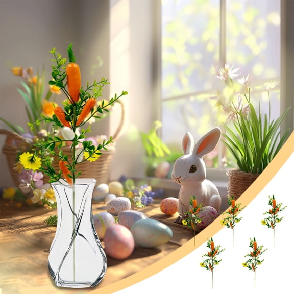 Easter Eggs Flower Arrangement - Plastic Imitation Decor, Spring Bunny Table Centerpiece, Holiday Home Accessories, Topliu