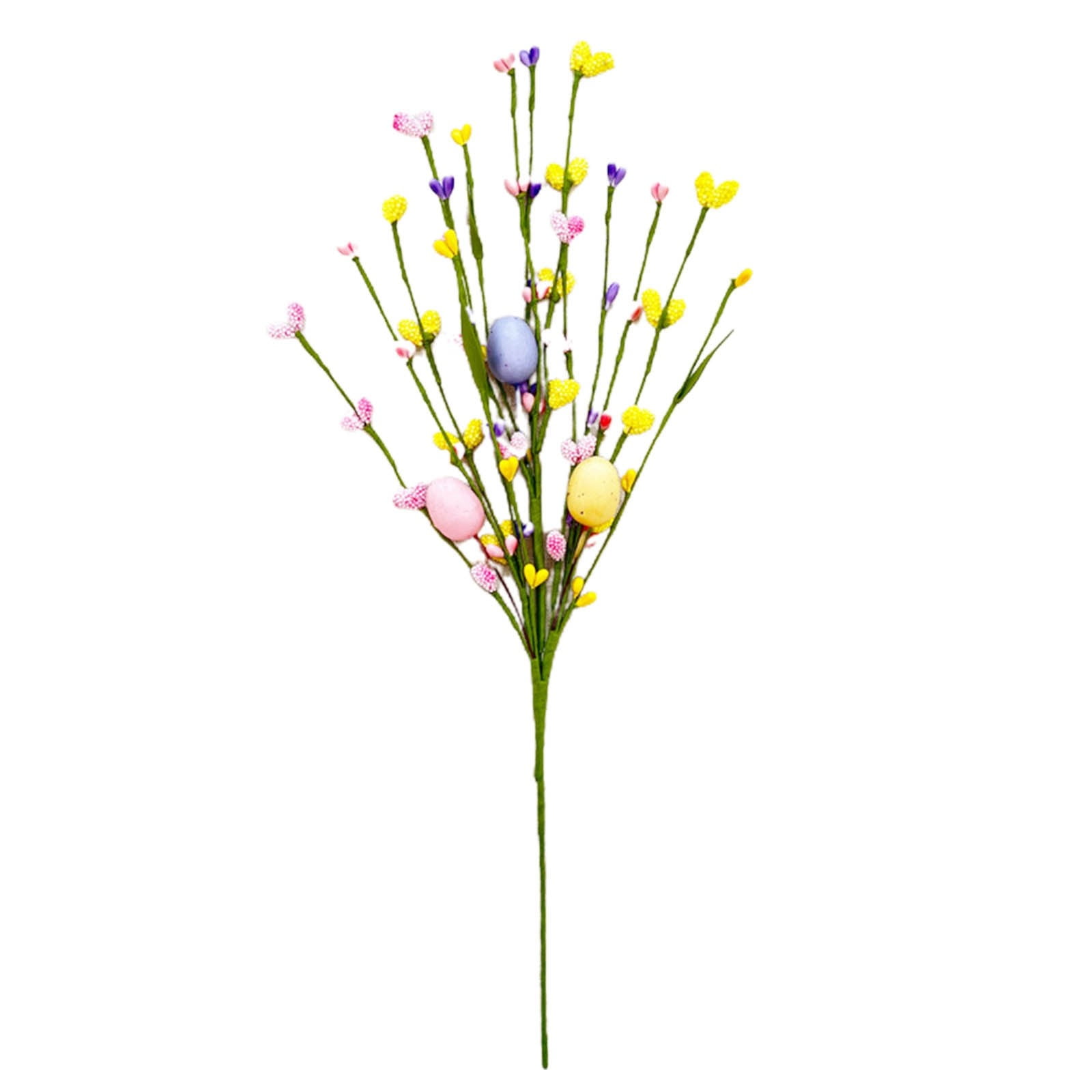 Easter Eggs Flower Arrangement Spring Festival Decoration Carrot Branch