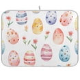 thumbnail image 1 of Easter Eggs Flowers Dish Drying Mat Dish Drainer Rack Mats Water Absorbent Non-Slip Easy Clean Heat Resistant for Kitchen Counter, 1 of 8