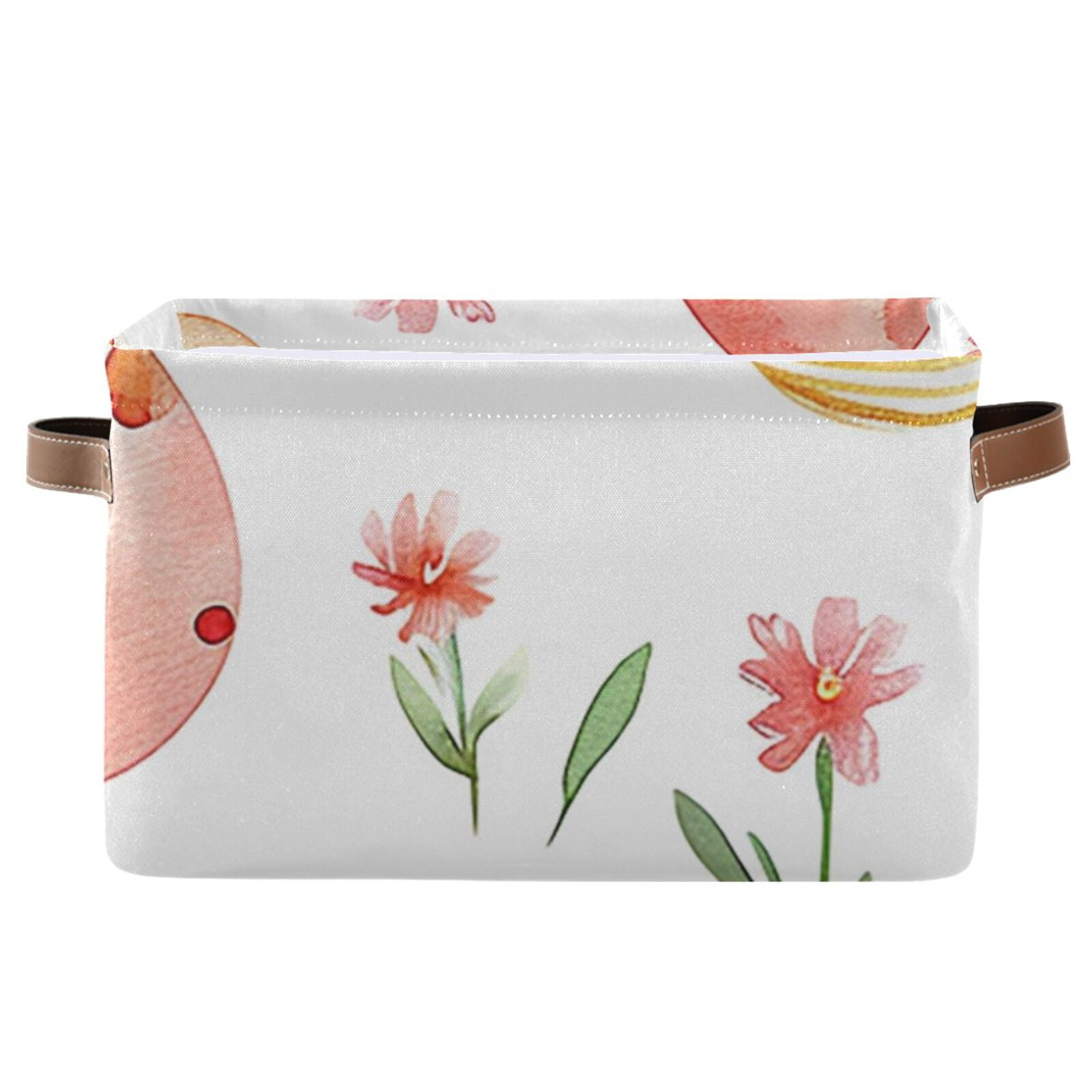 Easter Eggs Flowers Storage Bins Baskets With Handles Storage Box Clothes Organizer Organization Toys