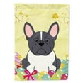 thumbnail image 1 of Easter Eggs French Bulldog Black White Garden Size Flag, 1 of 1