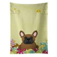 thumbnail image 1 of Easter Eggs French Bulldog Brown Kitchen Towel, 1 of 1