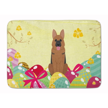 Easter Eggs German Shepherd Machine Washable Memory Foam Mat