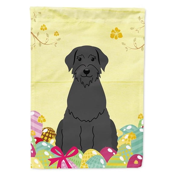 Easter Eggs Giant Schnauzer Garden Size Flag