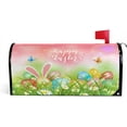 thumbnail image 1 of Easter Eggs Grass Magnetic Mailbox Cover Butterflies Bunny Ears Mailbox Wrap Post Letter Box Cover Home Decorative for Standard Mailboxes, 1 of 6