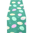 thumbnail image 1 of Easter Eggs Green Table Runner - 18x72 Inch Soft Fabric Table Runner, Heat-Resistant for Kitchen, Dining, Holiday House Decor, 1 of 7
