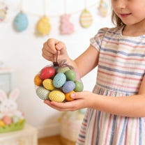 Easter Eggs Jumbo Plastic Eggs for Easter Egg Hunt Event, Easter Basket Stuffers, Party Favor Goodie Bags, Scene and Decoration, School Parties Prizes, School Classroom Rewards A(Multicolor)