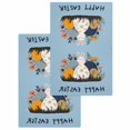 thumbnail image 1 of Easter Eggs Kitchen Dish Towels for Drying Dishes Set of 2, Rabbit Spring Botanical Wildflowers Bunny Blue Waffle Weave Microfiber Hand Tea Bathroom Towels Quick Dry & Absorbent Towel 15.7x23.6, 1 of 7