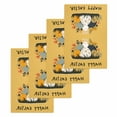 thumbnail image 1 of Easter Eggs Kitchen Dish Towels for Drying Dishes Set of 4, Rabbit Spring Botanical Wildflowers Bunny Orange Waffle Weave Microfiber Hand Tea Bathroom Towels Quick Dry & Absorbent Towel 15.7x23.6, 1 of 7