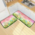 thumbnail image 1 of Easter Eggs Kitchen Mat Rugs Set of 2 Spring Bunny Butterfly Garden Comfort Floor Runner Anti Fatigue Non Slid Cushioned Kitchen Carpet Rug for Living Room Laundry Hallway Home Decor, 1 of 6
