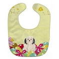thumbnail image 1 of Easter Eggs Lowchen Baby Bib, 1 of 1
