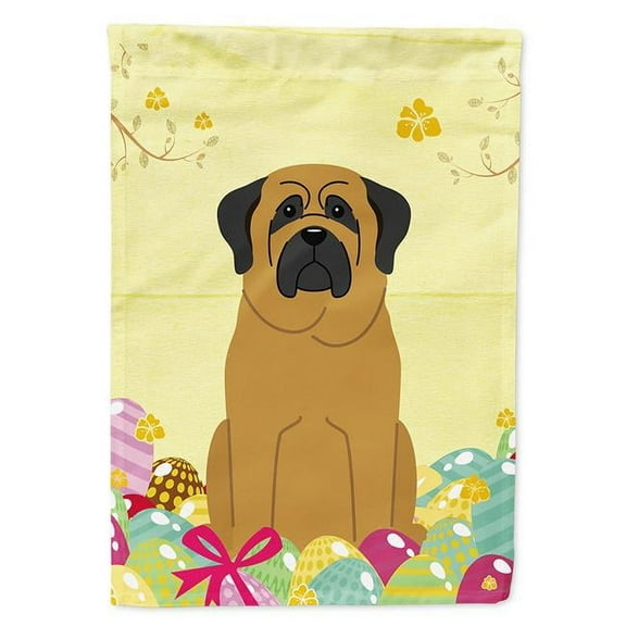 Easter Eggs Mastiff Flag Canvas House Size
