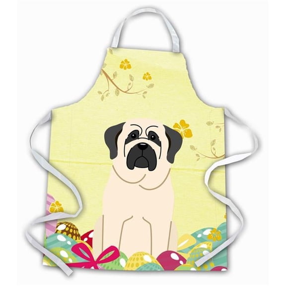 Easter Eggs Mastiff White Apron
