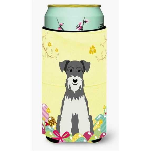 Easter Eggs Miniature Schanuzer Salt & Pepper Tall Boy Beverage Insulator Hugger