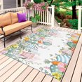 thumbnail image 1 of Easter Eggs Outdoor Rug 5x7 Ft, Non Slip Washable Area Rug, Bunny Eucalyptus Leaves Spring Flower Plant Patio Rugs Carpet Runner, Large Floor Mat for Indoor/Outdoor Deck Porch Camping, 1 of 8