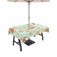 thumbnail image 1 of Easter Eggs Outdoor Tablecloth - 52x70 Inch Rectangle Dining Table Cover, Carrots Spring Daisy Botanical Rustic Green Waterproof Outdoor Table Cloth with Umbrella Hole & Zipper for Picnic/Patio/Party, 1 of 7
