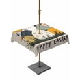 thumbnail image 1 of Easter Eggs Outdoor Tablecloth - 54x54 Inch Square Dining Table Cover, Rabbit Spring Botanical Wildflowers Bunny Beige Waterproof Outdoor Table Cloth with Umbrella Hole & Zipper for Picnic/Patio, 1 of 7