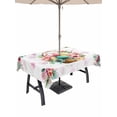 thumbnail image 1 of Easter Eggs Outdoor Tablecloth - 54x80 Inch Rectangle Dining Table Cover, Pink Flowers Basket Leaves Rustic Botanical Waterproof Outdoor Table Cloth with Umbrella Hole & Zipper for Picnic/Patio/Party, 1 of 7