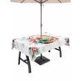 thumbnail image 1 of Easter Eggs Outdoor Tablecloth - 60x120 Inch Rectangle Dining Table Cover, Blue Floral Basket Leaves Rustic Botanical Waterproof Outdoor Table Cloth with Umbrella Hole & Zipper for Picnic/Patio/Party, 1 of 7