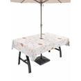thumbnail image 1 of Easter Eggs Outdoor Tablecloth - 60x120 Inch Rectangle Dining Table Cover, Cute Bunny Rabbits Cartoon Orange Waterproof Outdoor Table Cloth with Umbrella Hole & Zipper for Picnic/Patio/Party, 1 of 7