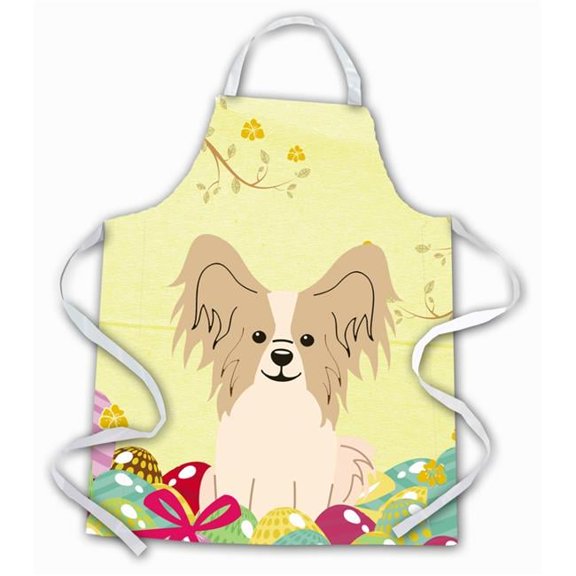 Easter Eggs Papillon Sable White Apron