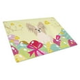 thumbnail image 1 of Easter Eggs Papillon Sable White Glass Cutting Board - Large, 1 of 1