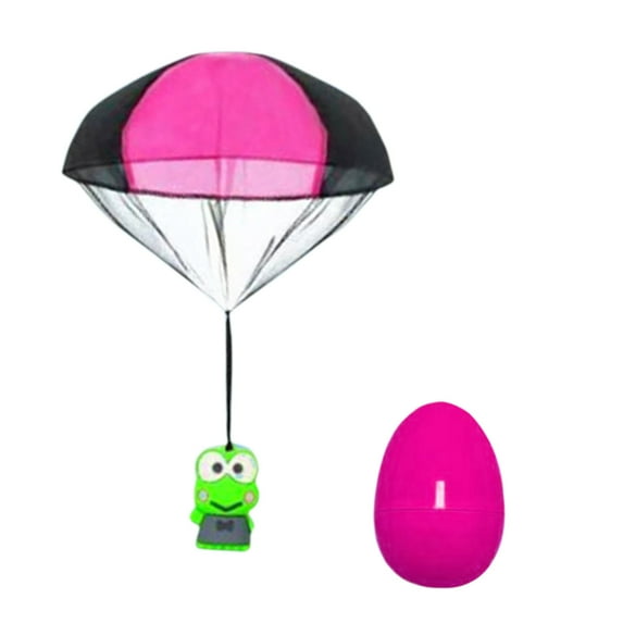 Easter Eggs with Parachute Toy, Easter Toys, Easter Eggs Prefilled with Hand Throw Flying Toys for Easter Party Favors Easter Basket Stuffers Easter Hunt Classroom Events, Hot Pink