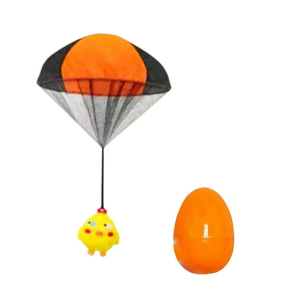 Easter Eggs with Parachute Toy, Easter Toys, Easter Eggs Prefilled with Hand Throw Flying Toys for Easter Party Favors Easter Basket Stuffers Easter Hunt Classroom Events, Orange