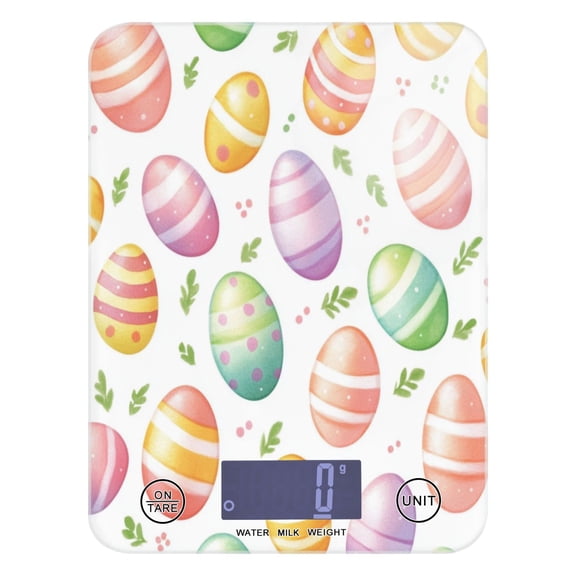 Easter Eggs Pattern Food Scale Digital Kitchen Scale Waterproof Grams Ounces lbs for For Baking and Cooking