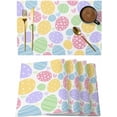 thumbnail image 1 of Easter Eggs Placemats Set of 4 Cute Colorful Spring Love Country Place Mats Indoor Wipeable Table Mats Washable Cloth Dining Table Placemats for Kitchen Holiday Party Home Decor 12x18 Inch, 1 of 7