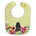 thumbnail image 1 of Easter Eggs Poodle Black Baby Bib, 1 of 3
