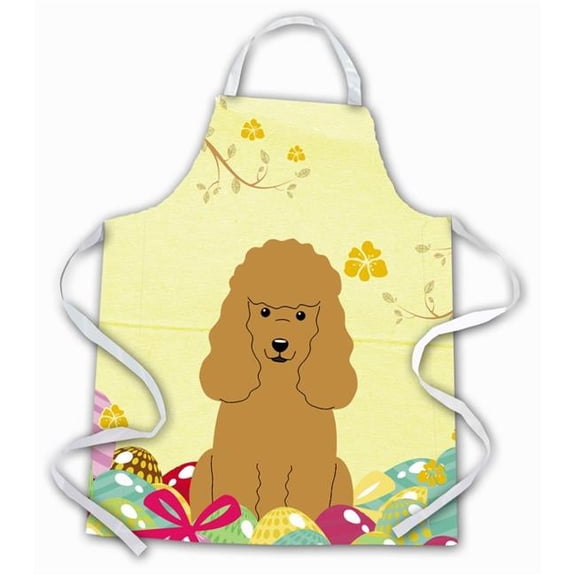 Easter Eggs Poodle Tan Apron