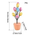 thumbnail image 1 of Easter Eggs Potted Plant,Easter Decorations Easter Egg Decorations, Artificial Plants Tree in Pots, Tabletop Aritificial Easter Eggs Plant Potted Flower Egg for Diy Holiday, Wedding Party Home Decor, 1 of 6