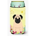 thumbnail image 1 of Easter Eggs Pug Fawn Tall Boy Beverage Insulator Hugger, 1 of 1