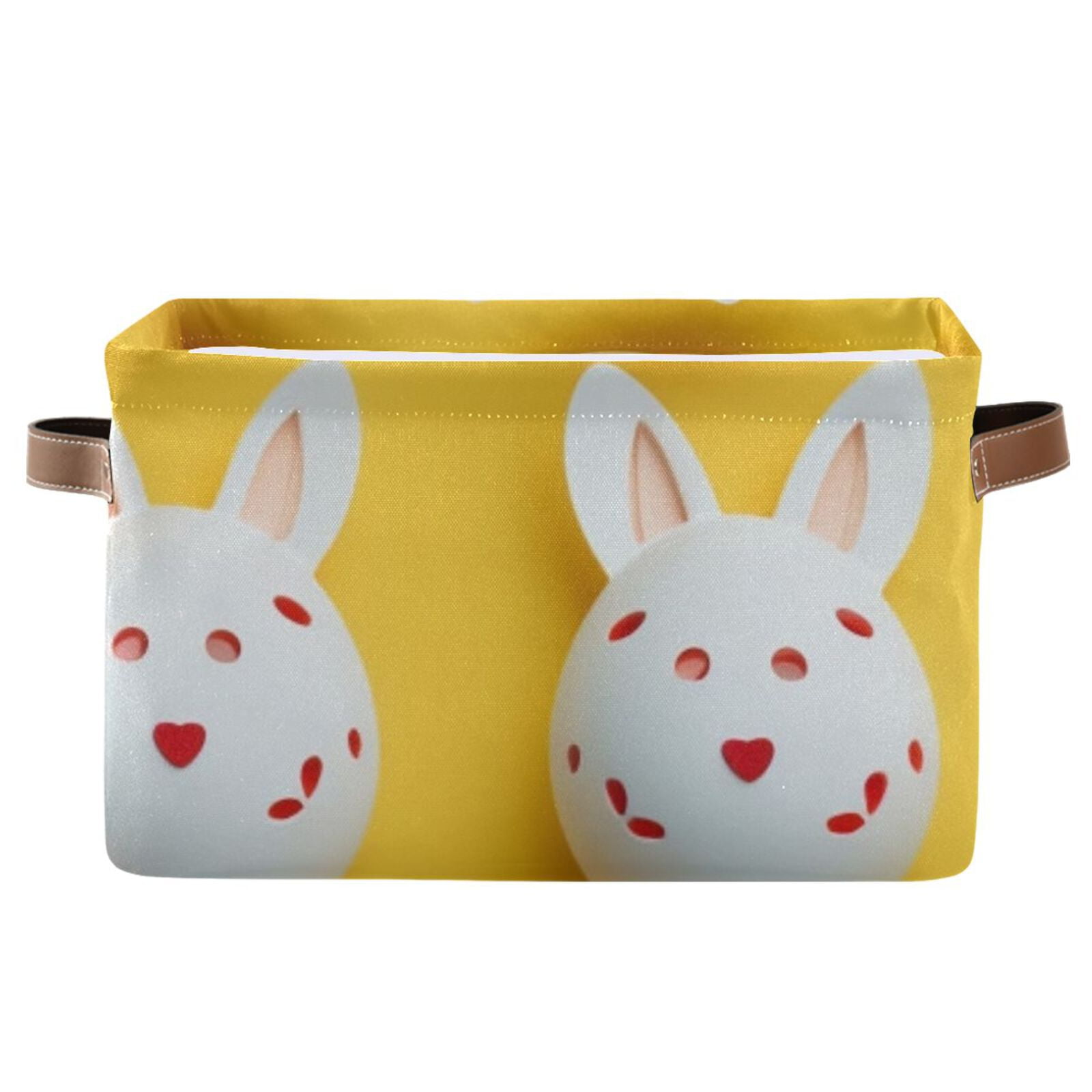 Easter Eggs Rabbit Ear Storage Bins Baskets With Handles Storage Box Clothes Organizer Organization Toys